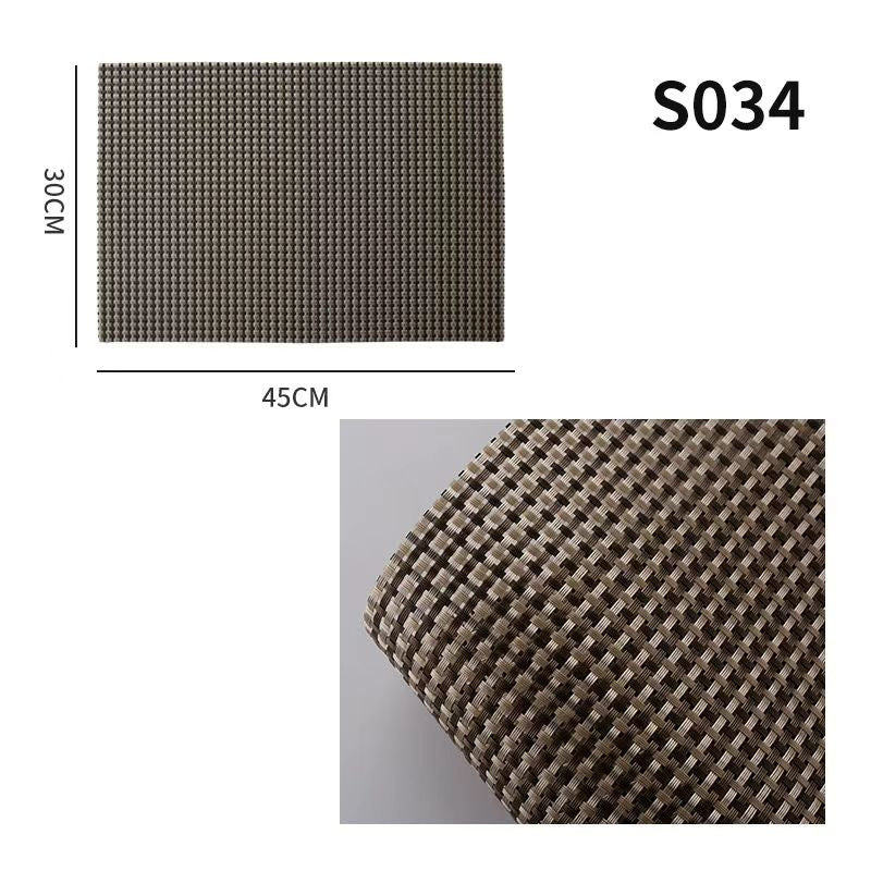 Placemats Set of 10. PVC dining mats. - Vortex Diamond