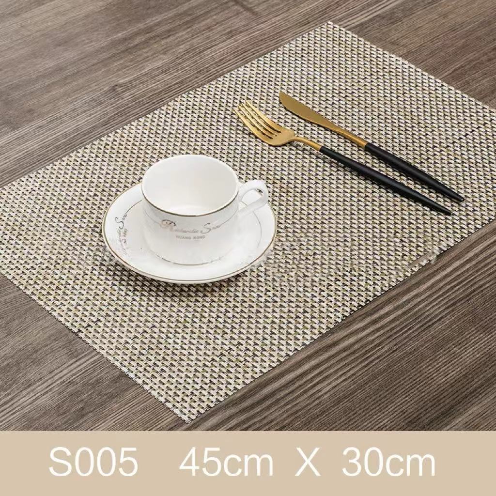Placemats Set of 10. PVC dining mats. - Vortex Diamond
