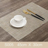 Placemats Set of 10. PVC dining mats. - Vortex Diamond