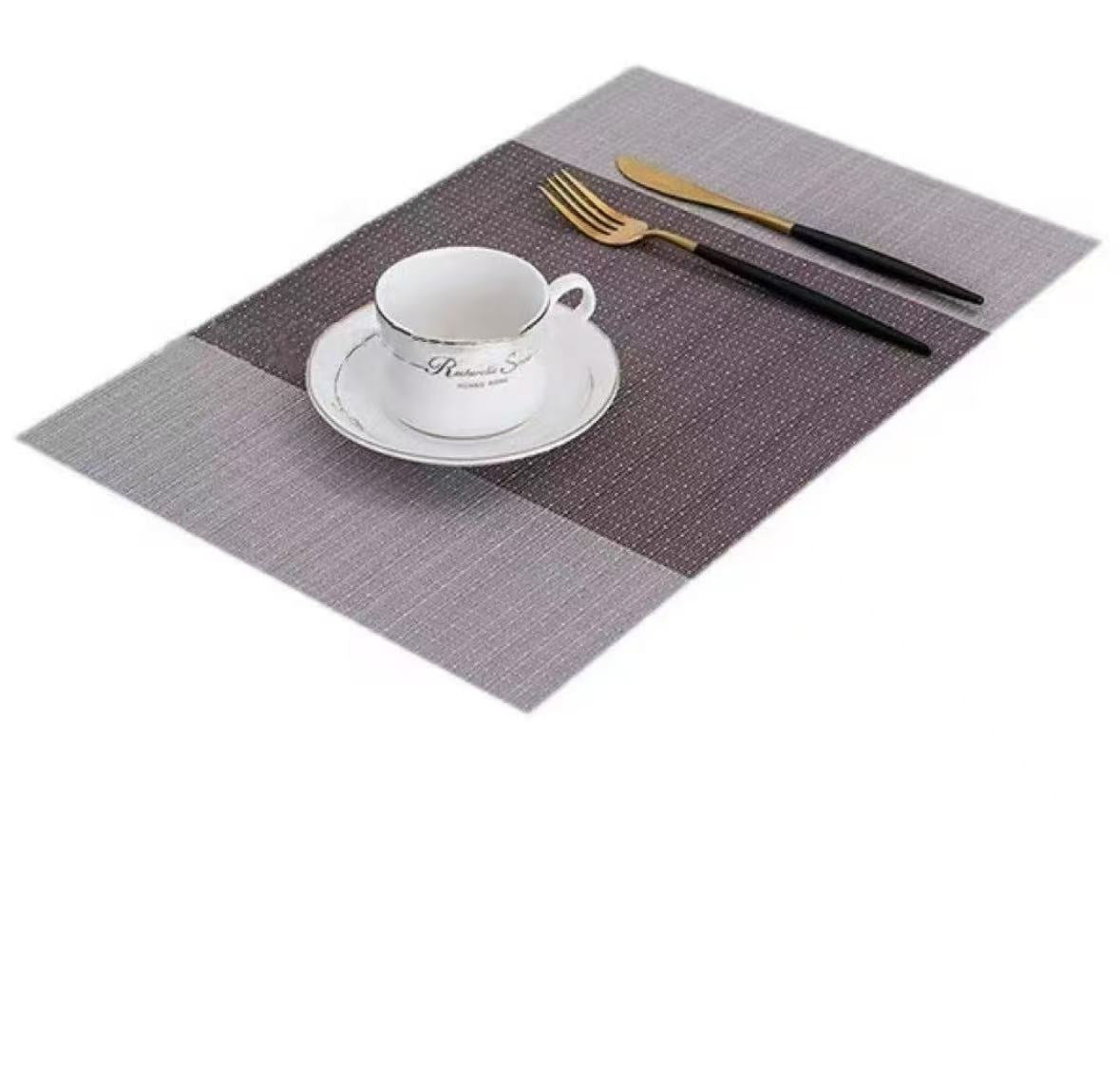 Placemats Set of 10. PVC dining mats. - Vortex Diamond