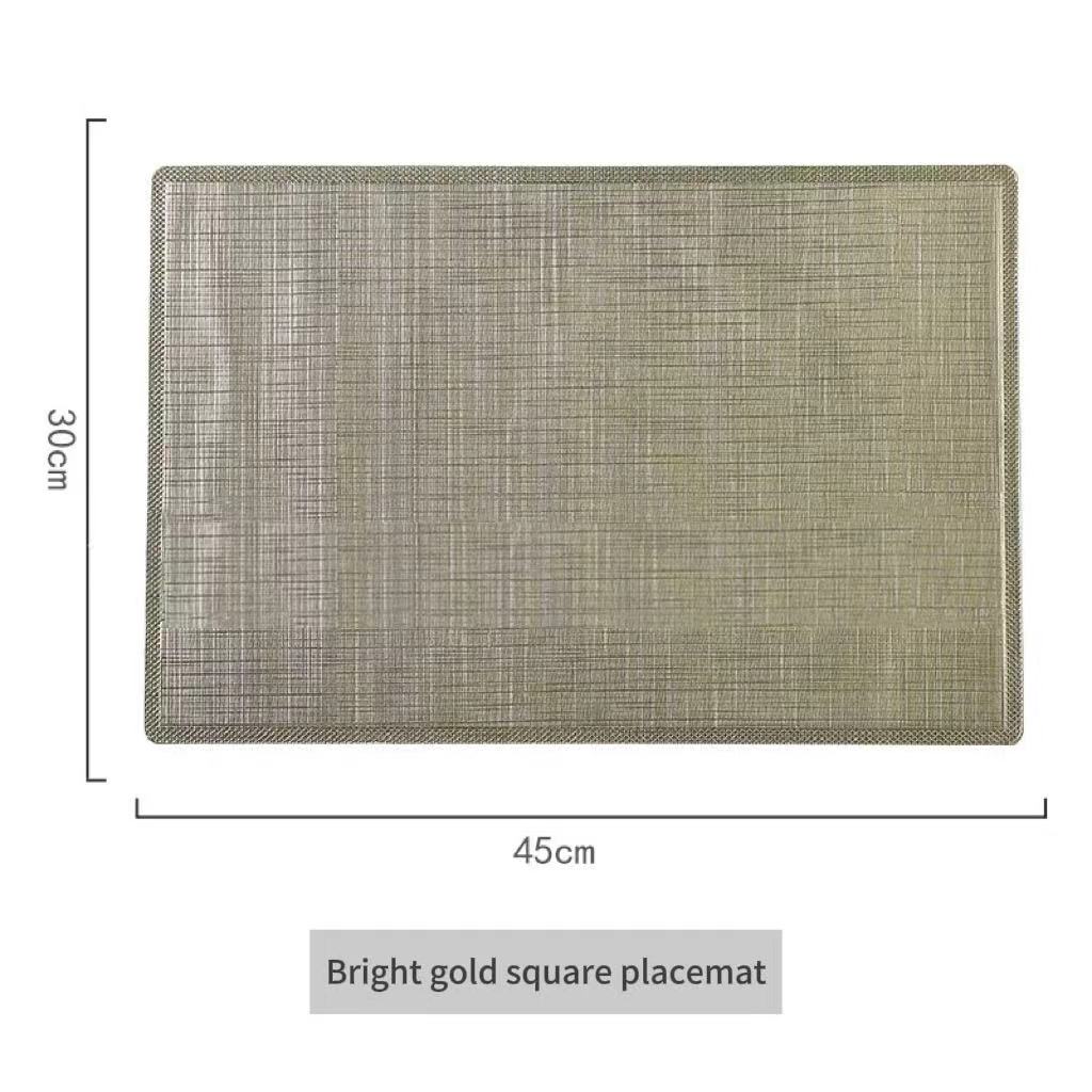 Placemats Set of 4. Dining mat. High end rectangular leather placemats - Vortex Diamond