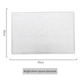 Placemats Set of 4. Dining mat. High end rectangular leather placemats - Vortex Diamond