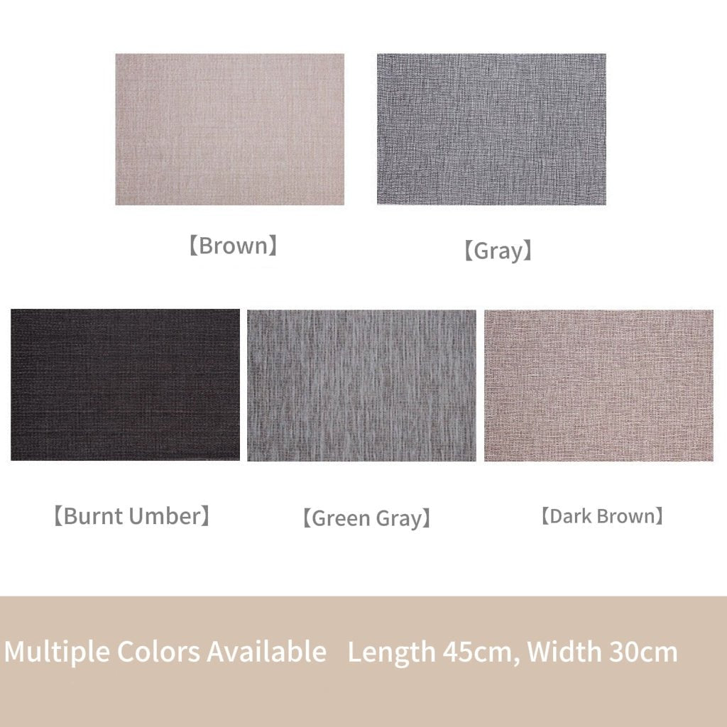 Placemats Set of 4.PVC Hemp - like Placemat - Vortex Diamond