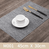 Placemats Set of 4.PVC Hemp - like Placemat - Vortex Diamond
