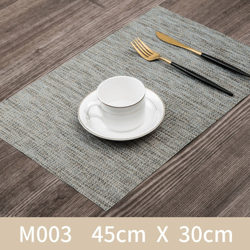 Placemats Set of 4.PVC Hemp - like Placemat - Vortex Diamond