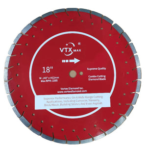 Supreme Quality Versatile Slant Segmented Combo Diamond Blades Super G - Vortex Diamond