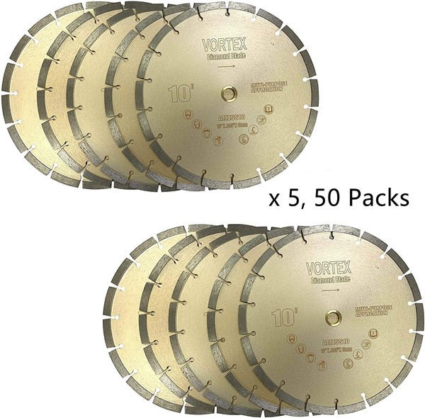 10 Diamond Blade Dry General Purpose On Meter Saw Bulk Package - Vortex Diamond