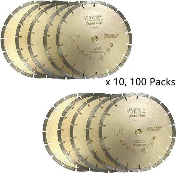 10 Diamond Blade Dry General Purpose On Meter Saw Bulk Package - Vortex Diamond