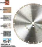 12 14 16 Inch General Purpose Circular Saw Blade For Concrete Masonry Brick - Vortex Diamond