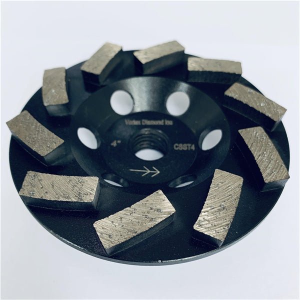 4 - 7 Inch Spiral Turbo Diamond Grinding Wheel For Fast Grind Concrete Mortar - Vortex Diamond