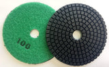 4 Wet Diamond Polishing Pads for DIY Stone Edges and Surface Polishing - Vortex Diamond