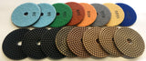 5 Inch Wet Resin Bond Diamond Polishing Pads for Stone Polishing Restoring Grinding and Shaping - Vortex Diamond