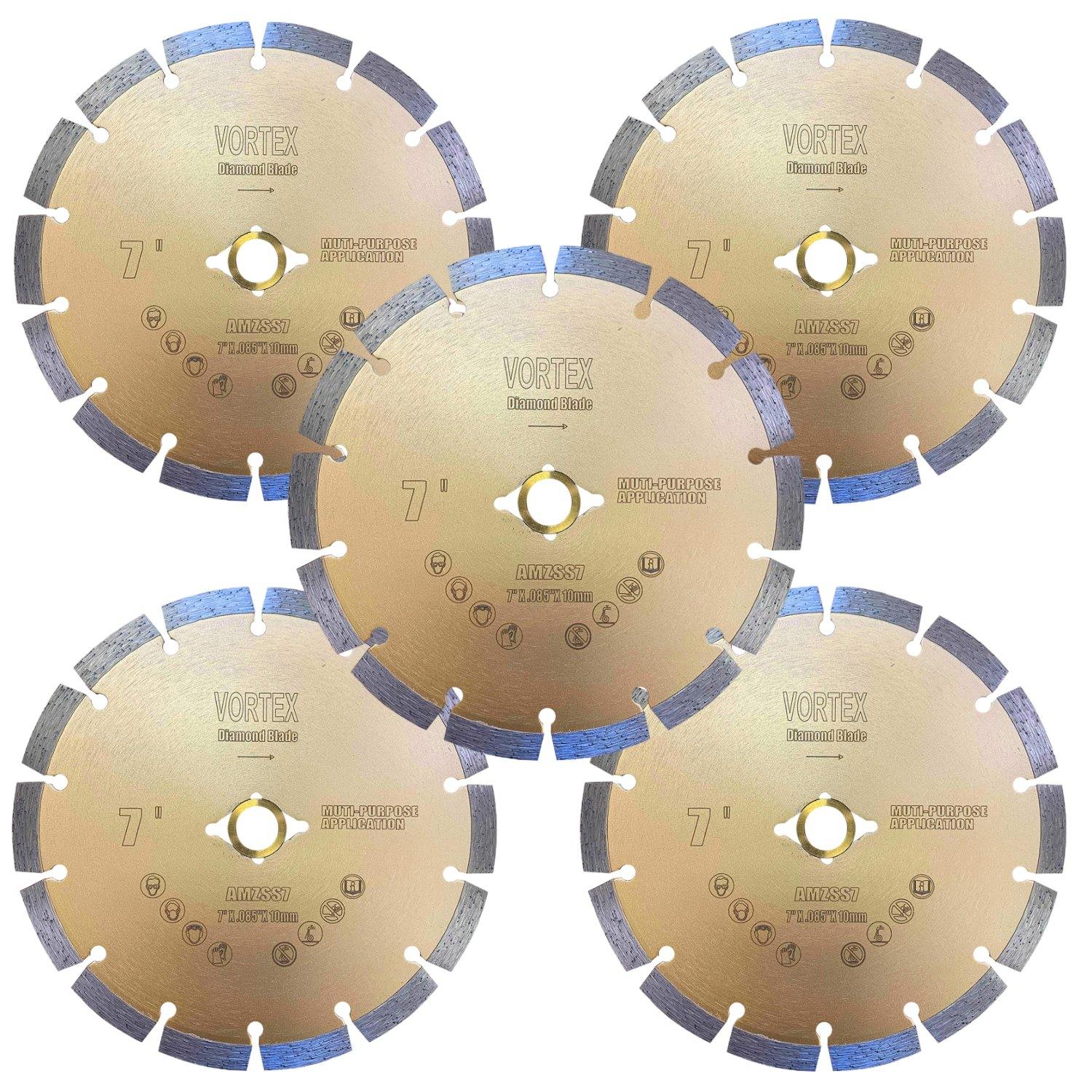 7 Inch Diamond Circular Saw Blades For Concrete Brick and Stone. - Vortex Diamond