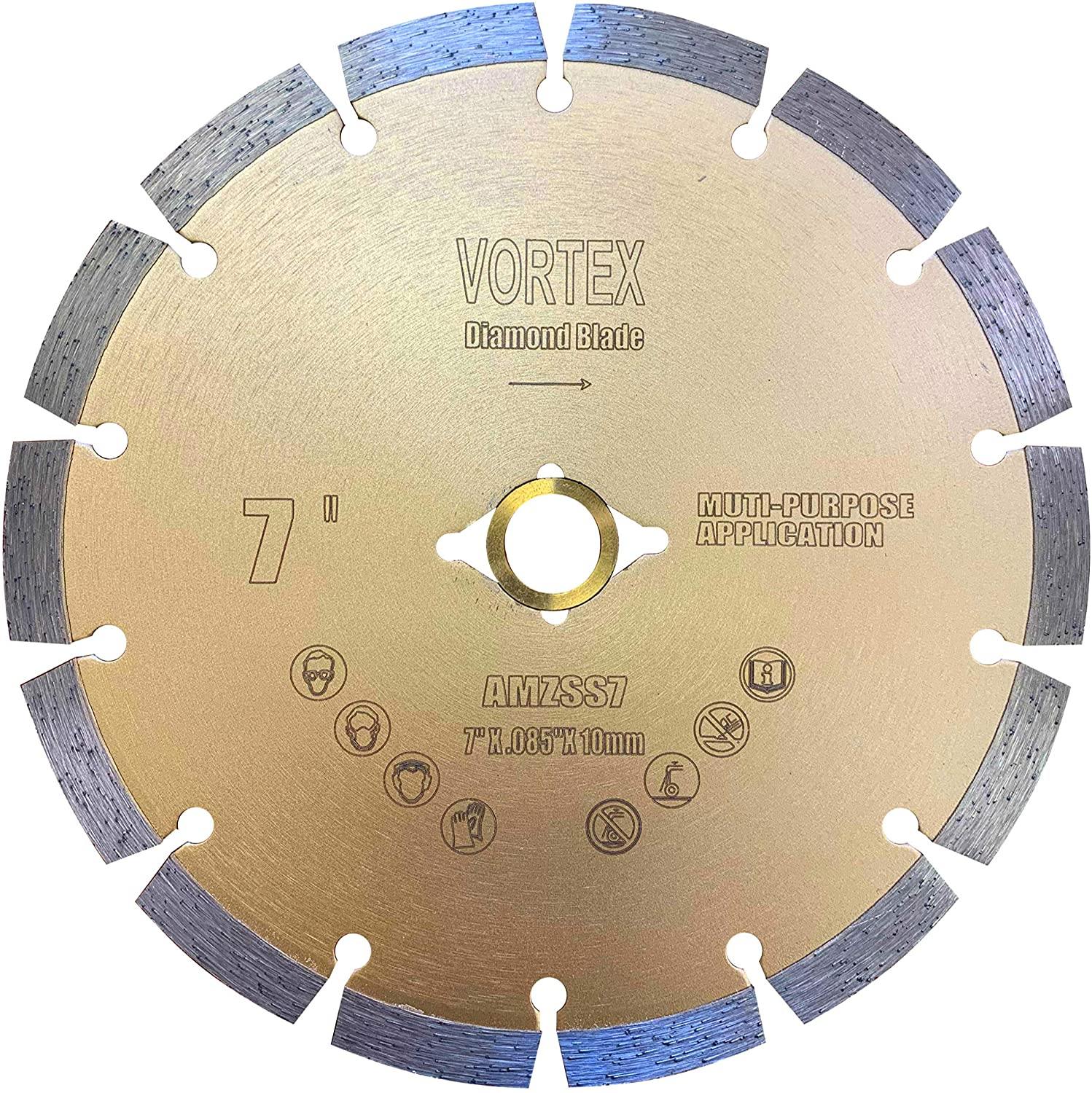 7 Inch Diamond Circular Saw Blades For Concrete Brick and Stone. - Vortex Diamond
