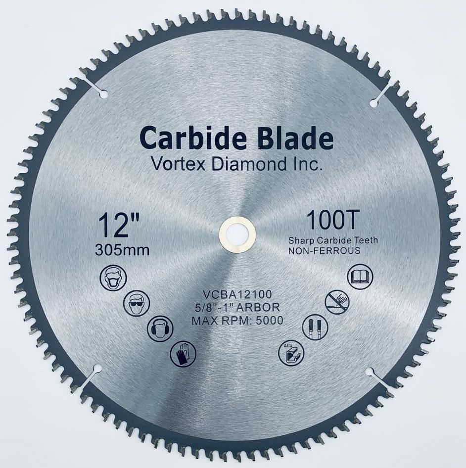 Carbide Tipped Circular Saw Blade Cut All Light Gauge Non Ferrous Metals Aluminum Cutting - Vortex Diamond