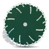 10 Inch Green Samurai Diamond Blade Abrasive Bond for Asphalt Green Concrete - Vortex Diamond