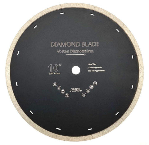 Vortex Diamond J-Slot Dry/Wet Diamond Blade for Porcelain, Ceramic Tile, Stone and Similar Materials - Vortex Diamond