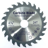 Carbide Tipped Wood Circular Saw Blades For Precision Cuts On Table Saw or Miter Saw - Vortex Diamond