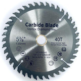 Carbide Tipped Wood Circular Saw Blades For Precision Cuts On Table Saw or Miter Saw - Vortex Diamond