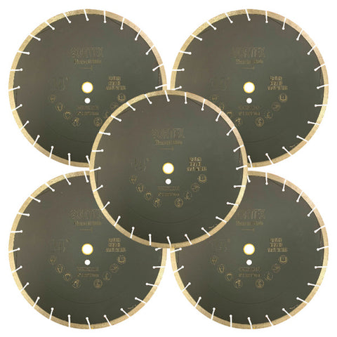 Hoja de corte de asfalto con diamante y segmentos socavados de 14 pulgadas