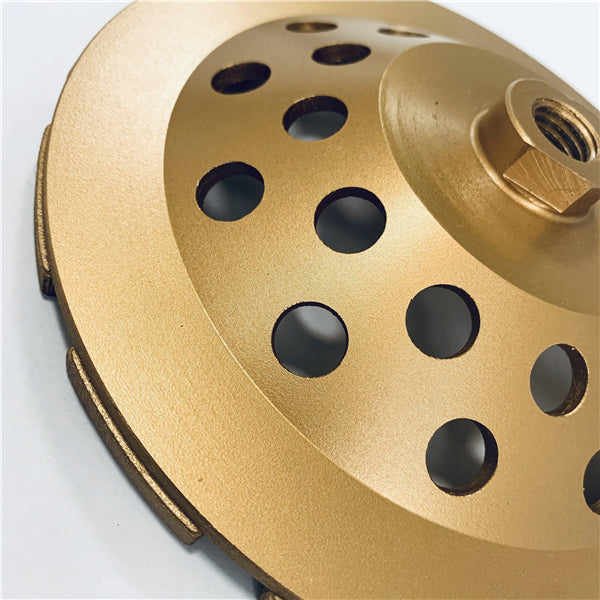 CSDR double row diamond cup wheel designed for wet and dry grinding of concrete and masonry