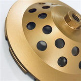 CSDR double row diamond cup wheel designed for wet and dry grinding of concrete and masonry