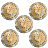 Bulk Package 7 Inch Concrete Diamond Grinding Cup Wheel Collection - Vortex Diamond