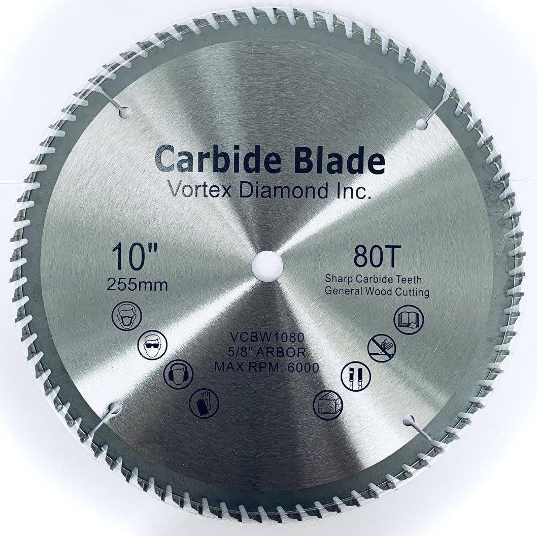Carbide Tipped Wood Circular Saw Blades For Precision Cuts On Table Saw or Miter Saw - Vortex Diamond
