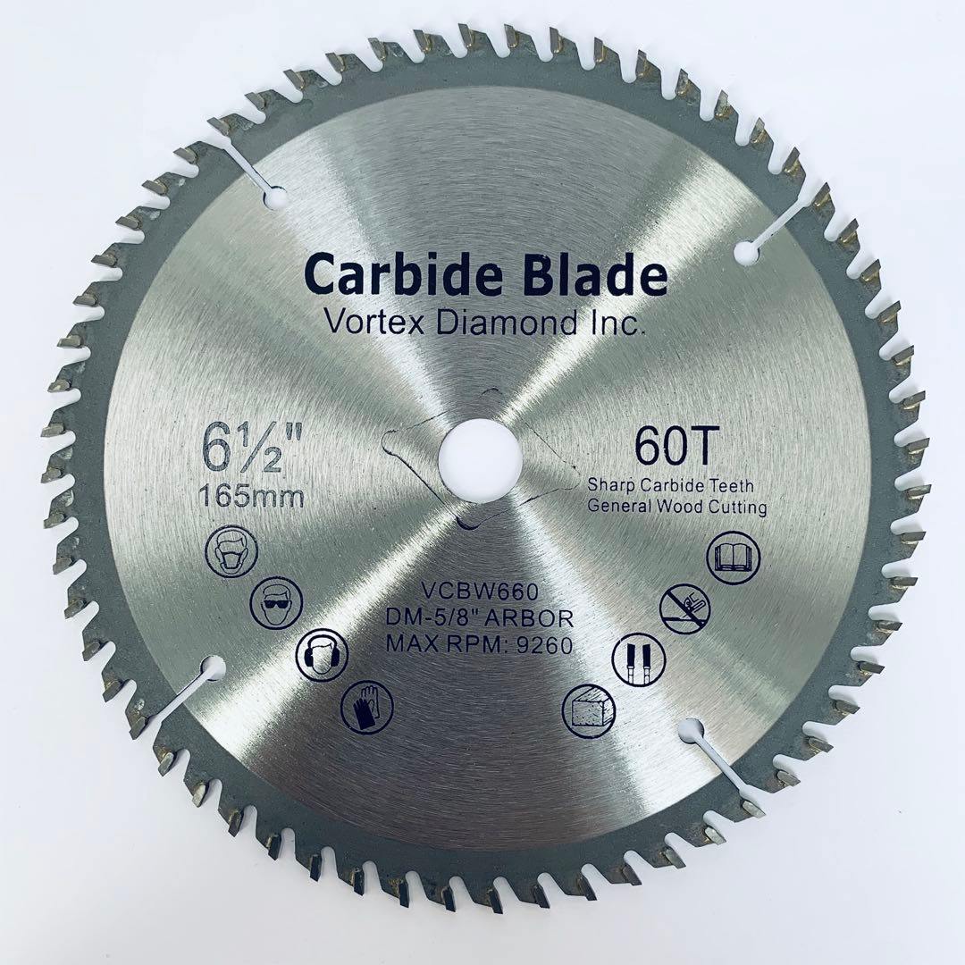Carbide Tipped Wood Circular Saw Blades For Precision Cuts On Table Saw or Miter Saw - Vortex Diamond