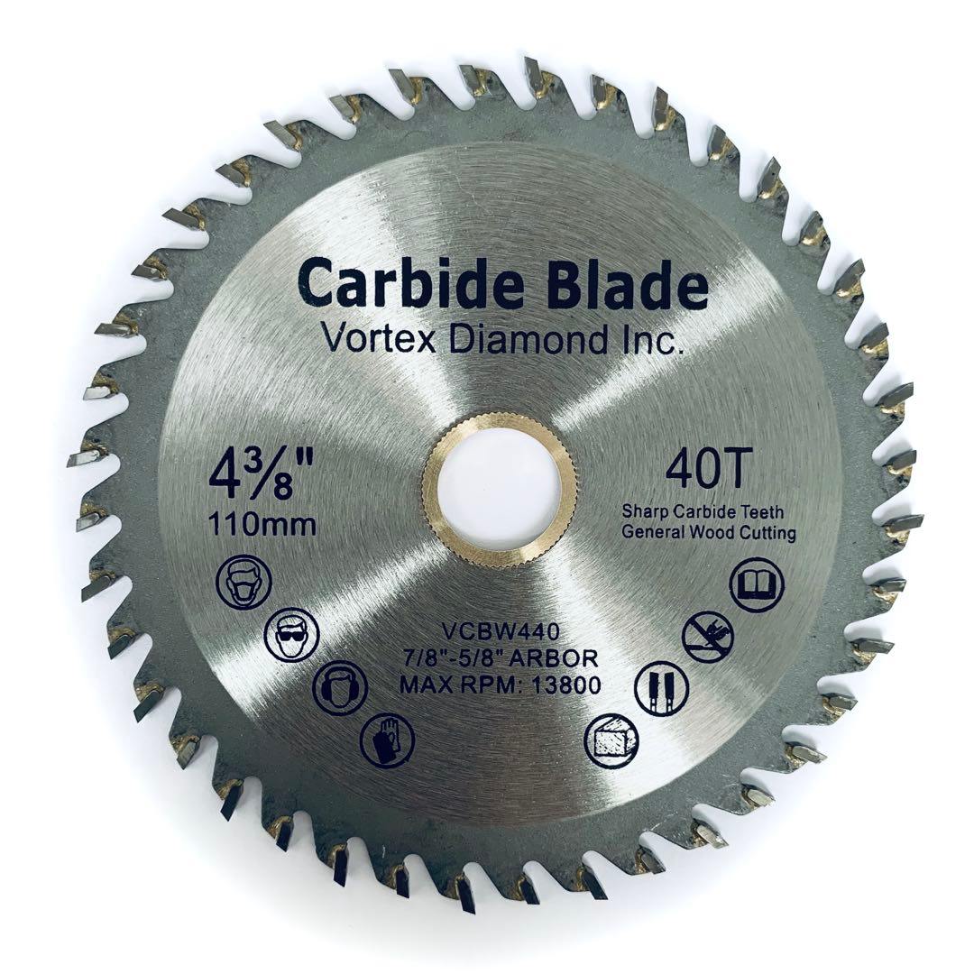 Carbide Tipped Wood Circular Saw Blades For Precision Cuts On Table Saw or Miter Saw - Vortex Diamond