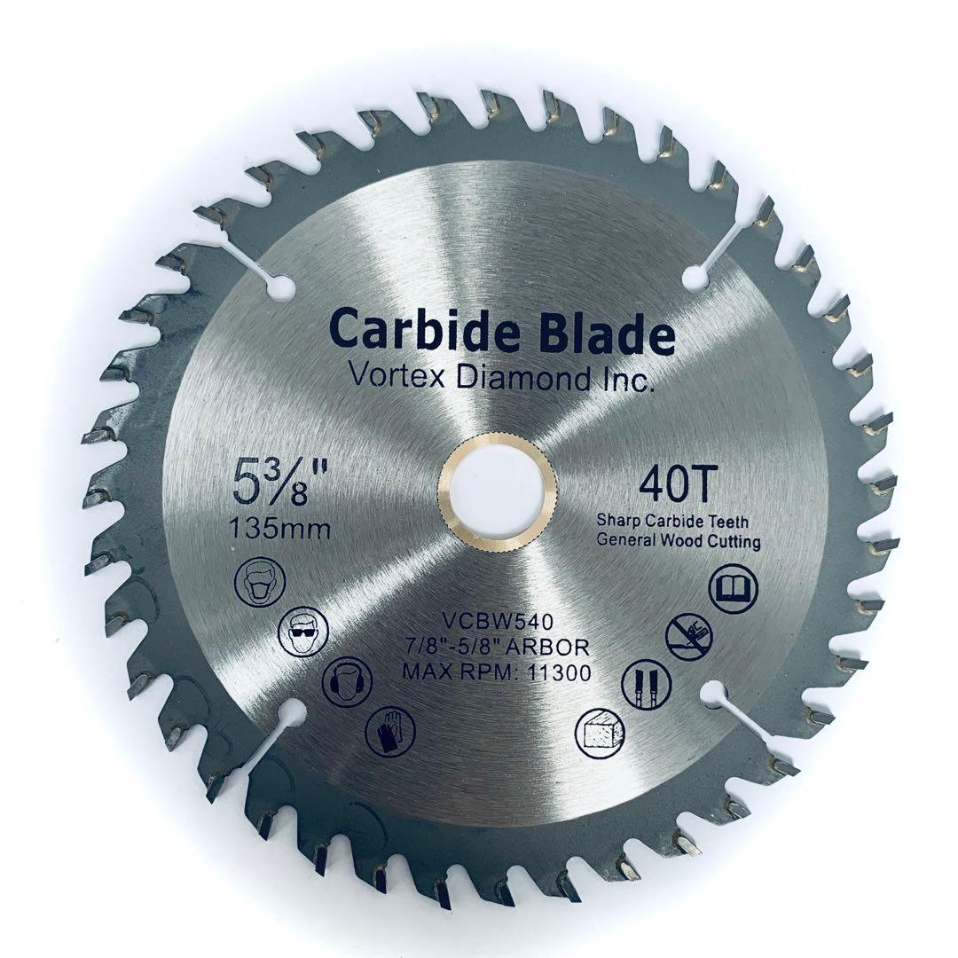 Carbide Tipped Wood Circular Saw Blades For Precision Cuts On Table Saw or Miter Saw - Vortex Diamond
