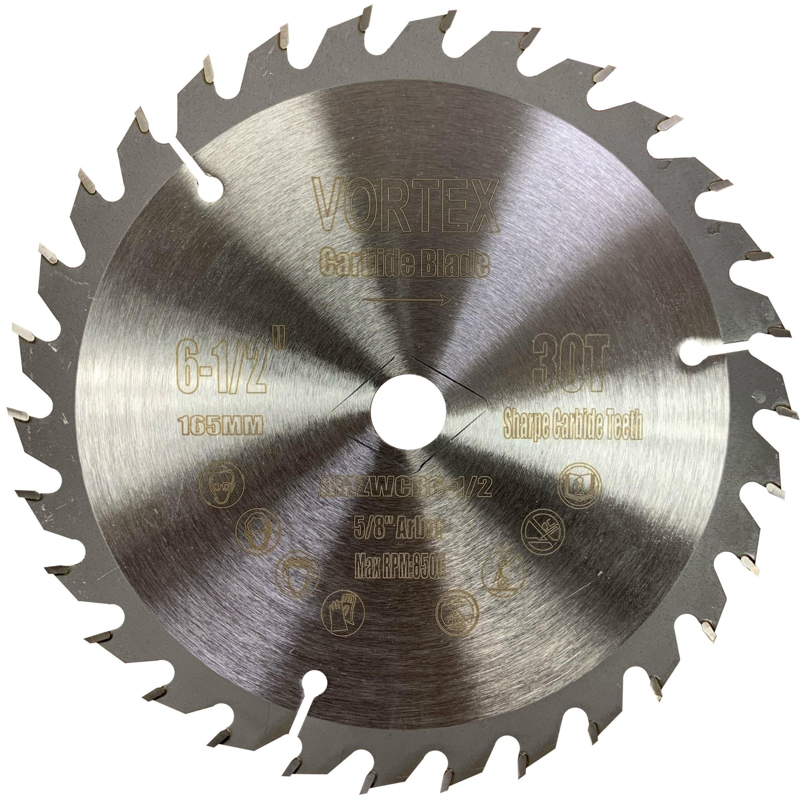 Carbide Tipped Wood Circular Saw Blades For Precision Cuts On Table Saw or Miter Saw - Vortex Diamond