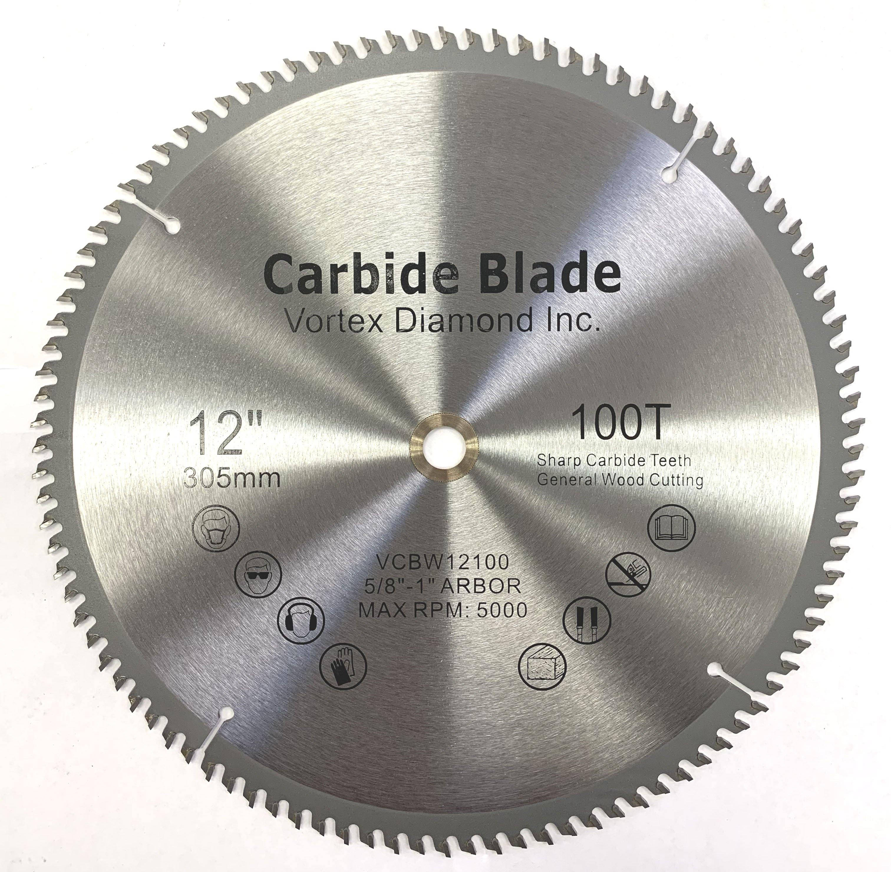 Carbide Tipped Wood Circular Saw Blades For Precision Cuts On Table Saw or Miter Saw - Vortex Diamond