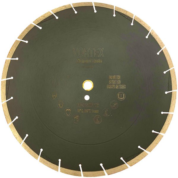 Diamond Saw Blades With Under Cut Protection Segments for Asphalt and Abrasive Materials(VSPA) - Vortex Diamond