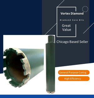 High - Efficiency 1 - 14 Inch Wet Diamond Core Drill Bits for General Purpose Applications - Vortex Diamond