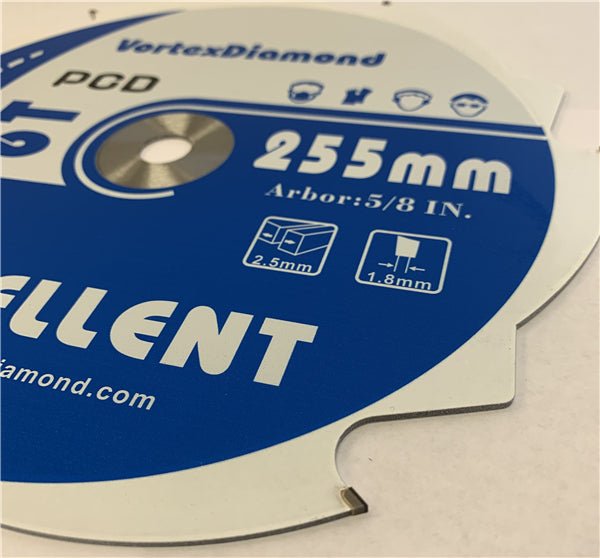 Polycrystalline Diamond (PCD) Tipped Professional Circular Saw Blade for Fiber Cement and Laminate Flooring - Vortex Diamond