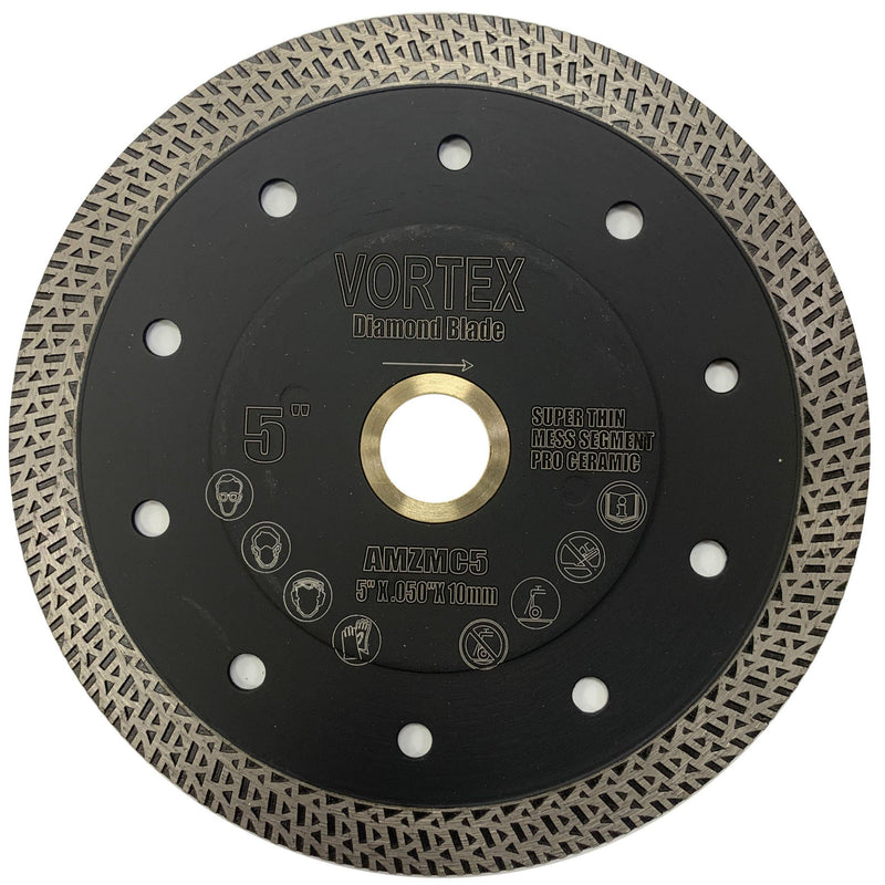 Premium Ultra Thin Mess Turbo Rim Ceramic Diamond Blade - Vortex Diamond