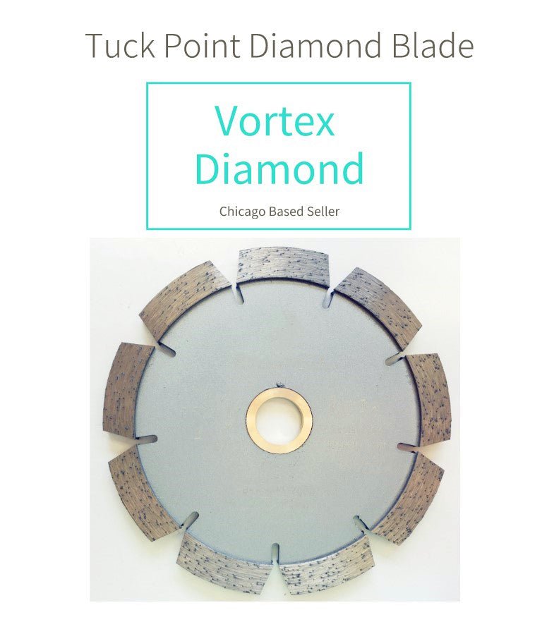 Tuck Point Saw Blade for Mortar and Concrete Routing and Cleaning - Vortex Diamond