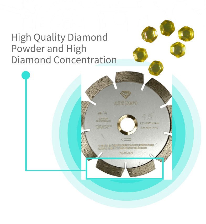Tuck Point Saw Blade for Mortar and Concrete Routing and Cleaning - Vortex Diamond