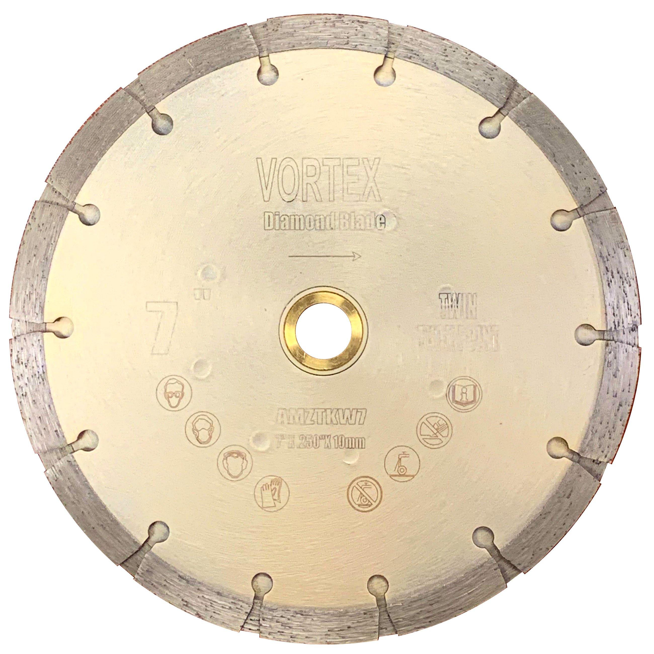 Twin Tuck Point Diamond Blade Standard Quality Dry or Wet Cutting Used on Electric Circular Saws for Masonry Walls - Vortex Diamond