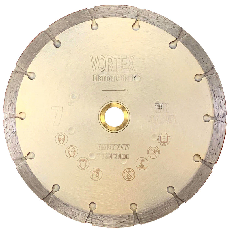 Twin Tuck Point Diamond Blade Standard Quality Dry or Wet Cutting Used on Electric Circular Saws for Masonry Walls - Vortex Diamond
