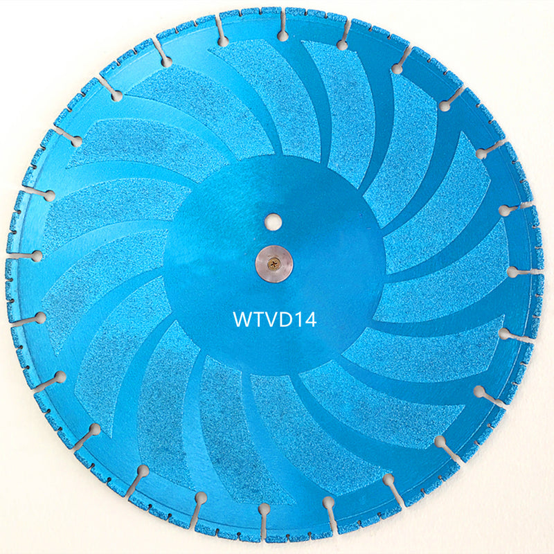 14-inch segmented vacuum brazed diamond rescue blade for fire and accident use