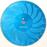 14-inch segmented vacuum brazed diamond rescue blade for fire and accident use