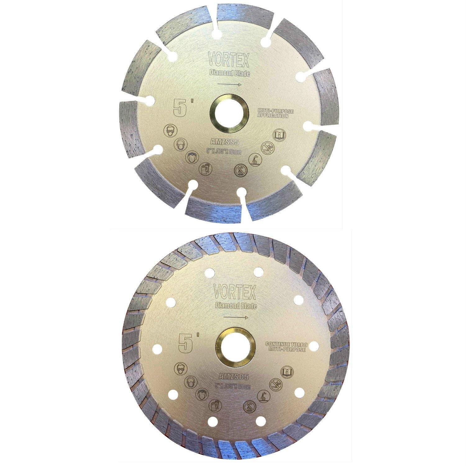 Vortex Diamond VSS Dry or Wet Cutting Segmented Diamond Saw Blades for Concrete Stone Brick Masonry - Vortex Diamond