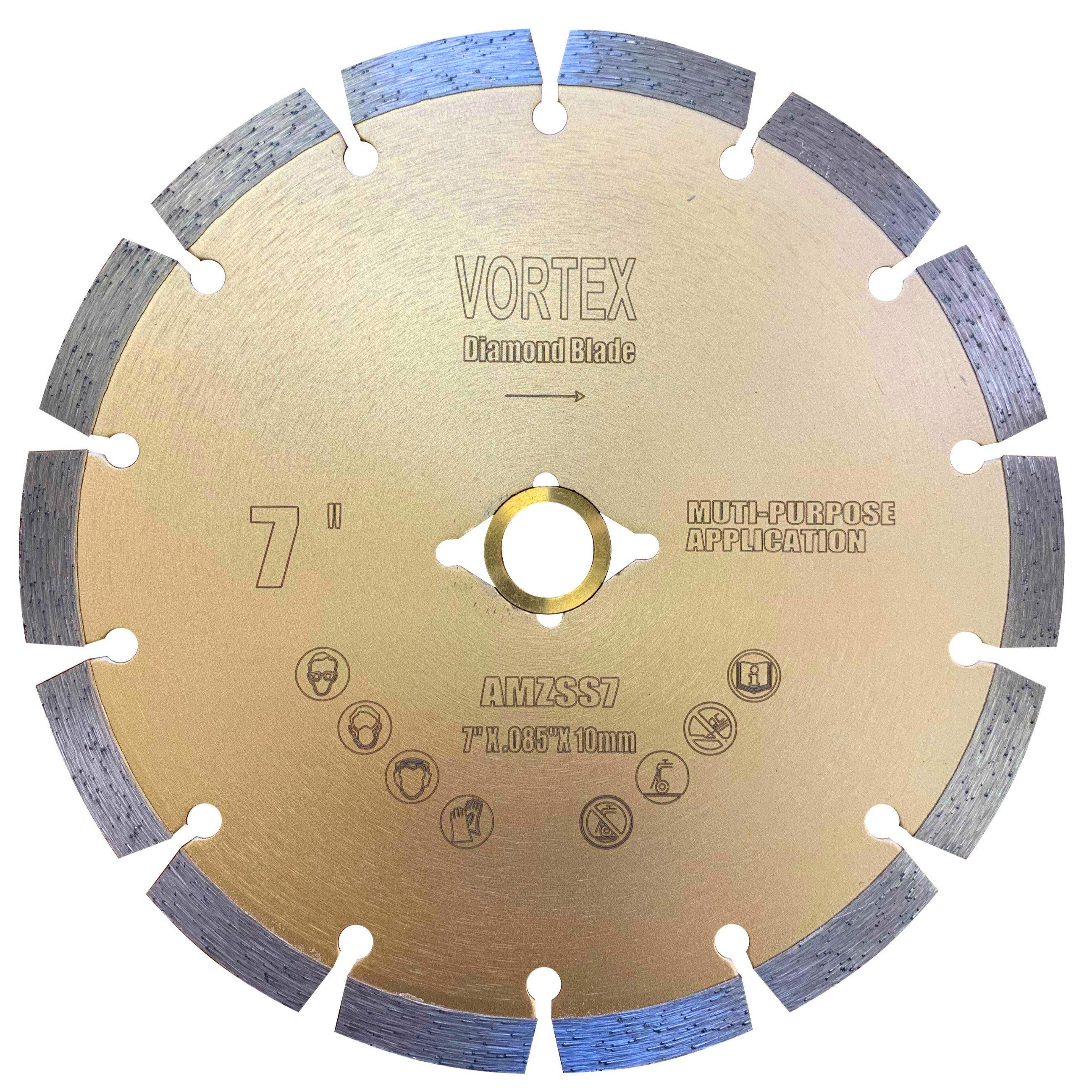 Vortex Diamond VSS Dry or Wet Cutting Segmented Diamond Saw Blades for Concrete Stone Brick Masonry - Vortex Diamond