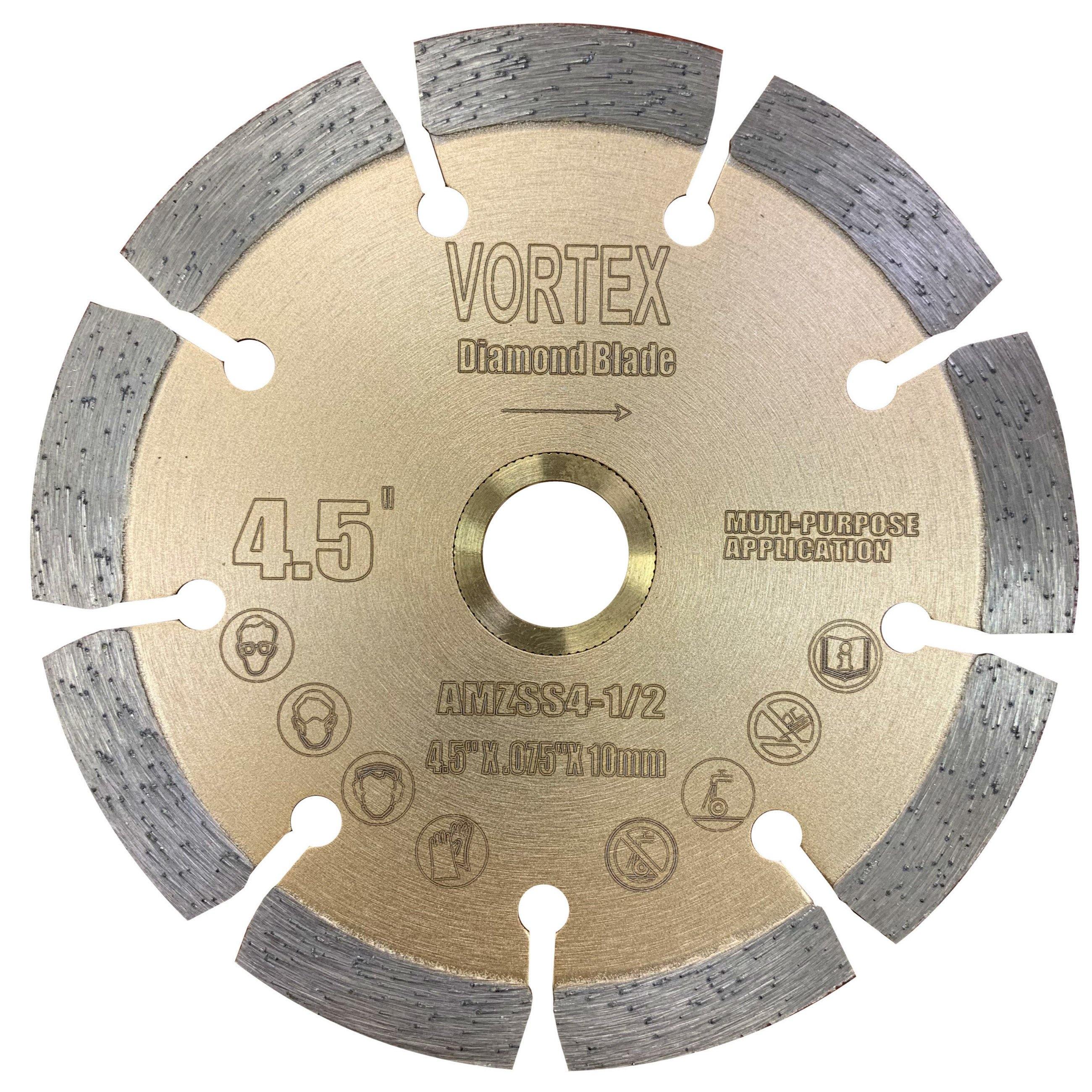 Vortex Diamond VSS Dry or Wet Cutting Segmented Diamond Saw Blades for Concrete Stone Brick Masonry - Vortex Diamond