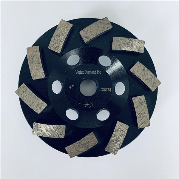 4 Inch Spiral Turbo Diamond Grinding Cup Wheel for Concrete and Mortar – Vortex Diamond