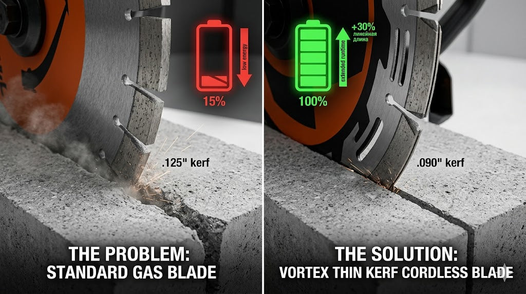 Stop Killing Your Battery: Why Cordless Cut-Off Saws Need Different Diamond Blades