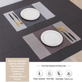Placemats Set of 10. PVC dining mats.