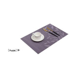 Placemats Set of 4.Butterfly style leaf jacquard woven style PVC dining mat - Vortex Diamond